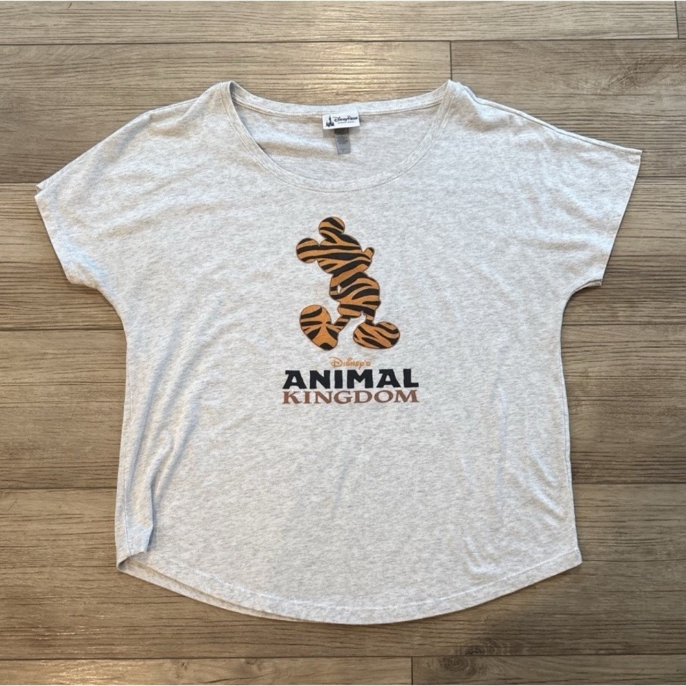1990's Disney Parks Women's Animal Kingdom Shirt Large Mickey Mouse Rare